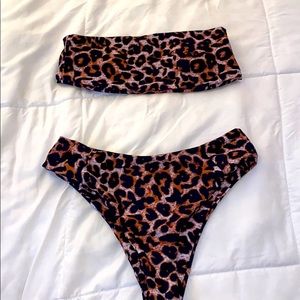 High wasted Cheetah Bikini!